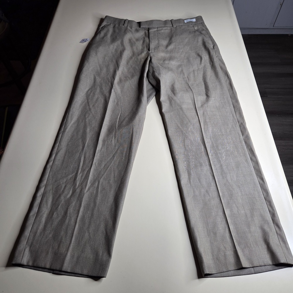 Perry Ellis Portfolio Folio-Flex Dress Pants 36 Classic Fit Gray‎ Comfort